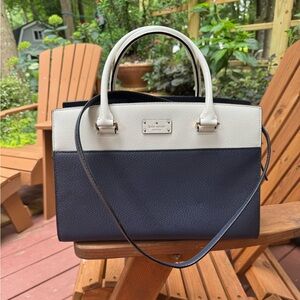Kate Spade Navy and Cream Women's Bag